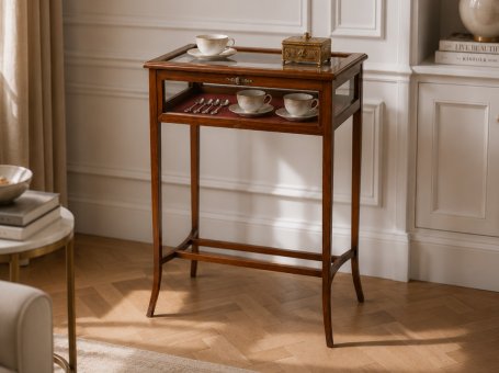 Mahogany Side Table/Showcase/Display Cabinet from the 19th Century