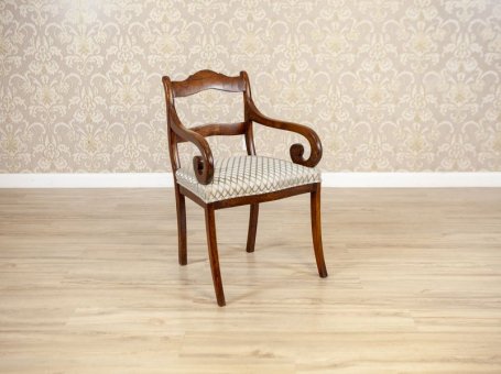Antique Elm Armchair from the Early 20th Century
