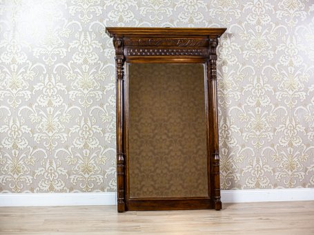 19th-Century Pier Mirror in Dark Frame