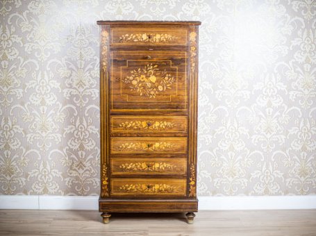 19th-Century Rosewood Secretary Desk