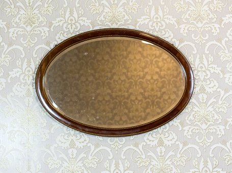 Big, Oval Mirror, Circa 1920