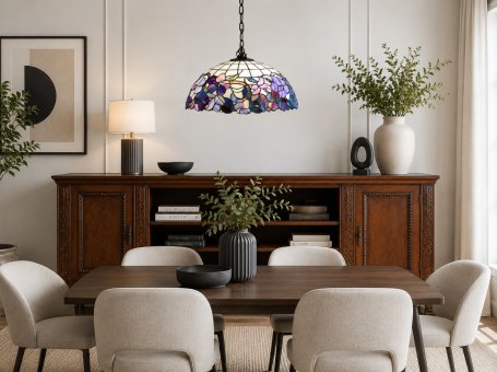 Lampa wisząca w stylu Tiffany