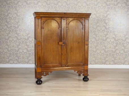 19th-Century Dutch Oak Cabinet