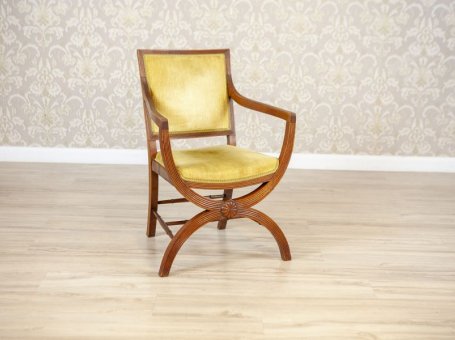 Beautiful Walnut Armchair from the Early 20th Century