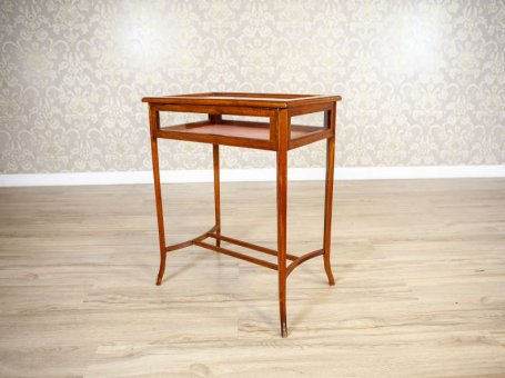 Mahogany Side Table/Showcase/Display Cabinet from the 19th Century