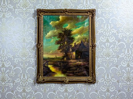 Landscape in a Golden Frame