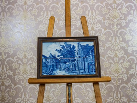 Grafika ceramiczna w ramie
