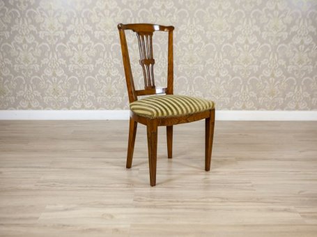 XX-wieczne krzesło z drewna wiązowego