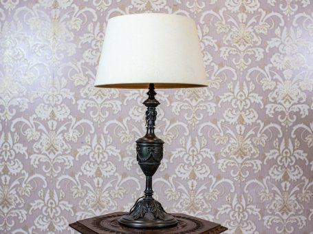 Late 20th-Century Table Lamp with Shade