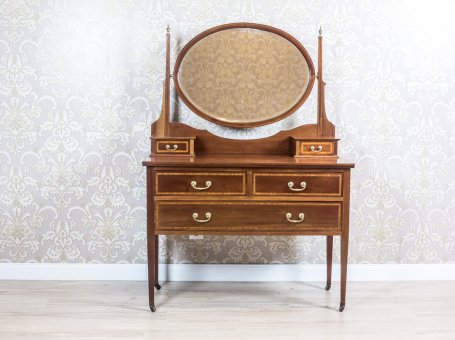 English Vanity Table with the Signature of Maple & Co.