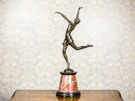 Bronze Sculpture by Bruno Zach (1891-1945), “Dancing Woman”