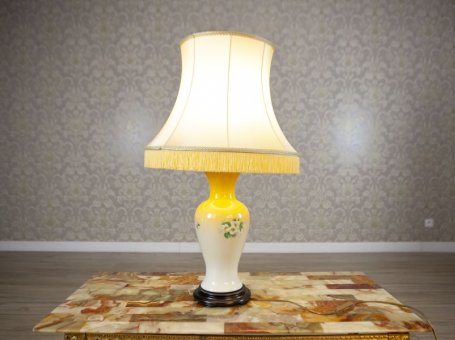 Lampa nocna z ceramiczną podstawą