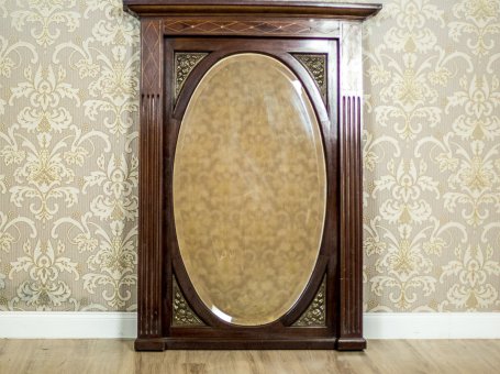 Mirror/Pier Glass in a Mahogany Frame
