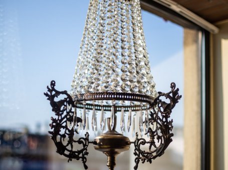 20th-Century Crystal Chandelier