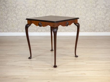 Walnut Coffee Table in the Queen Anne Style from the Turn of the Centuries