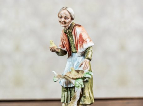 Bisque Figurine, Hand-Painted