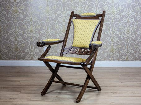 19th-Century Eclectic Folding Armchair