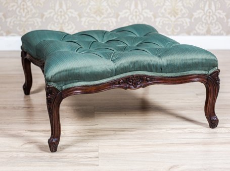 Antique Padded Footstool