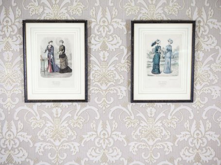 Two Prints Depicting Late-19th Century Fashion