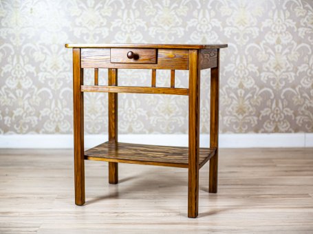 Pine Side Table from the Interwar Period