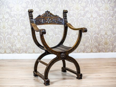 19th-Century Renaissance Revival Dante Chair