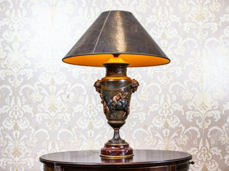 Vase-Shaped Zinc Lamp