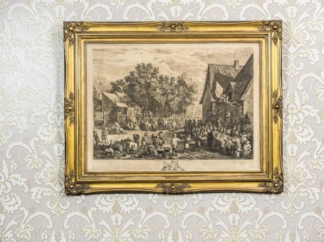 ,,Święto flamandzkie” –rycina z XVIII wieku