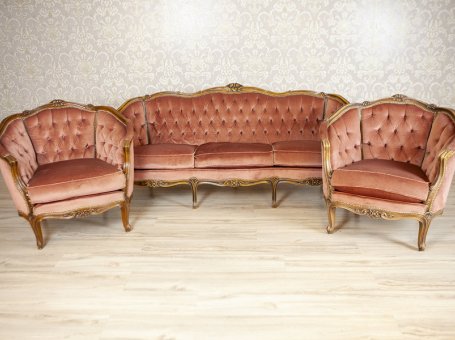 Komplet salonowy w typie ludwikowskim