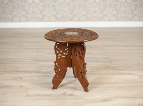 Small Inlaid Side Table from the Early 20th Century