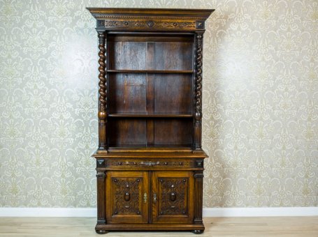 Eclectic Oak Cupboard from the 19th Century
