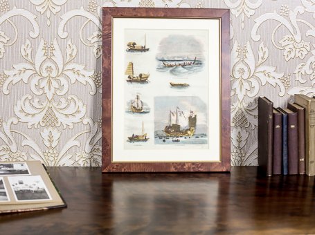 Colorful Print in a Frame – Ships