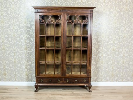 Wooden Bookcase in the Chippendale Type