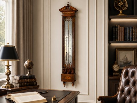 J. M. Pagani Barometer from the 19th Century in Walnut Case