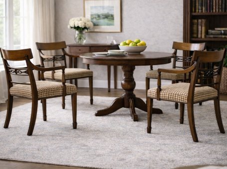 Komplet stylizowanych foteli z połowy XX wieku