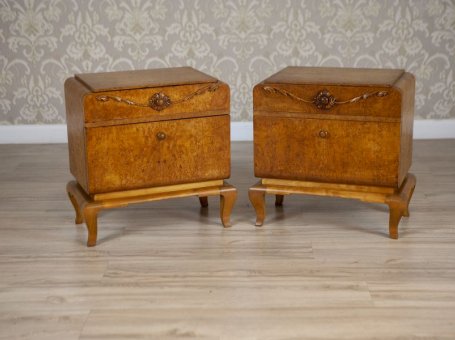 Pair of Two Nightstands from the Early 20th Century