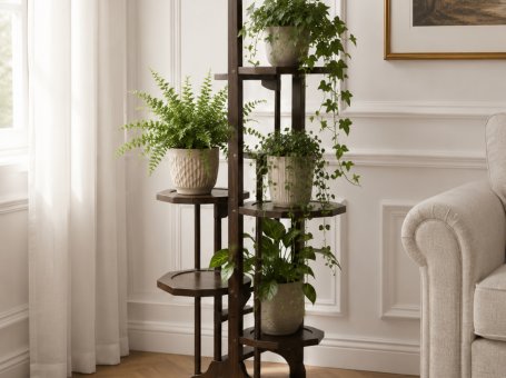 Oak Flower Stand