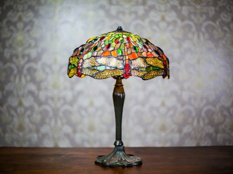 Lampa stołowa w stylu Tiffany